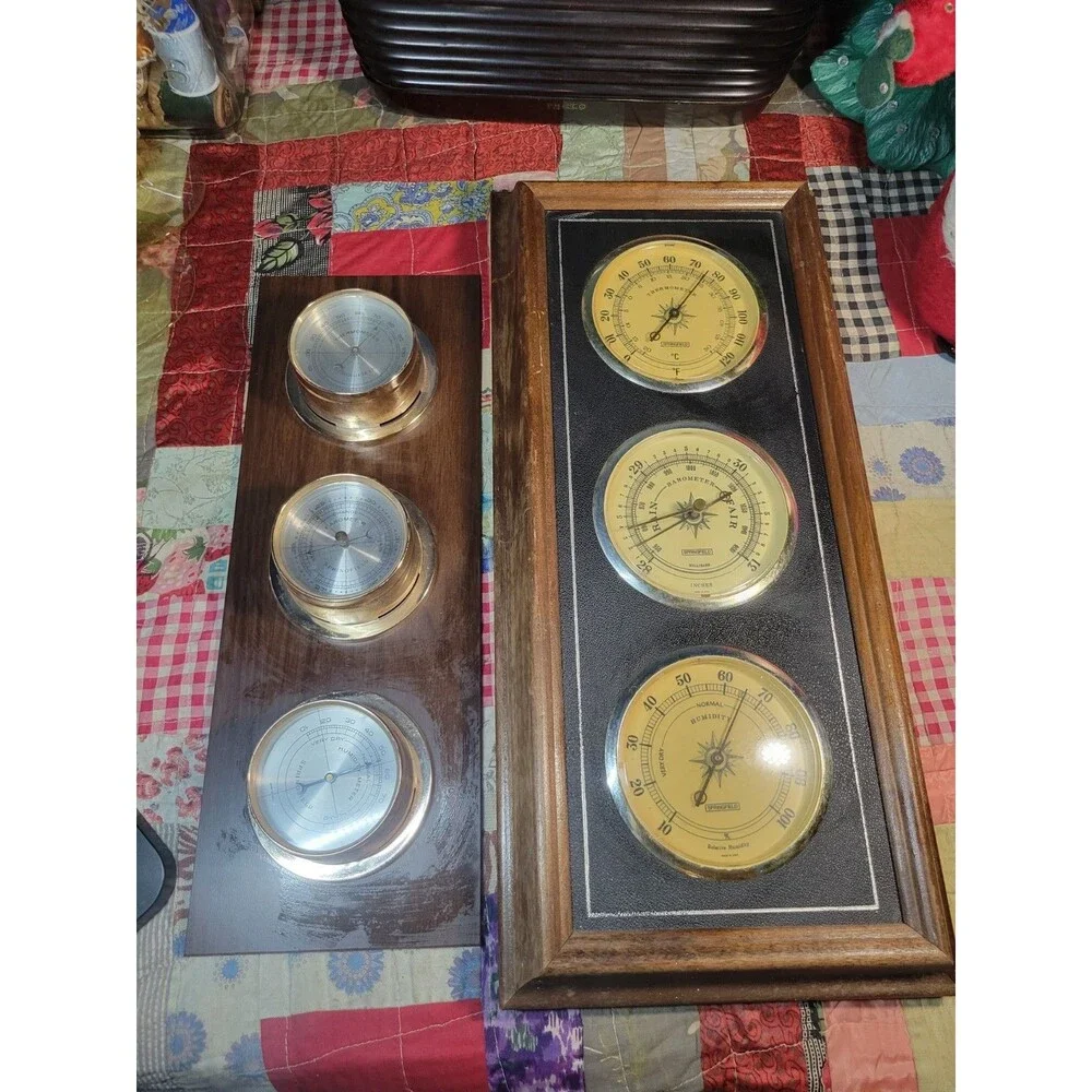 Pair Of Vintage Barometers